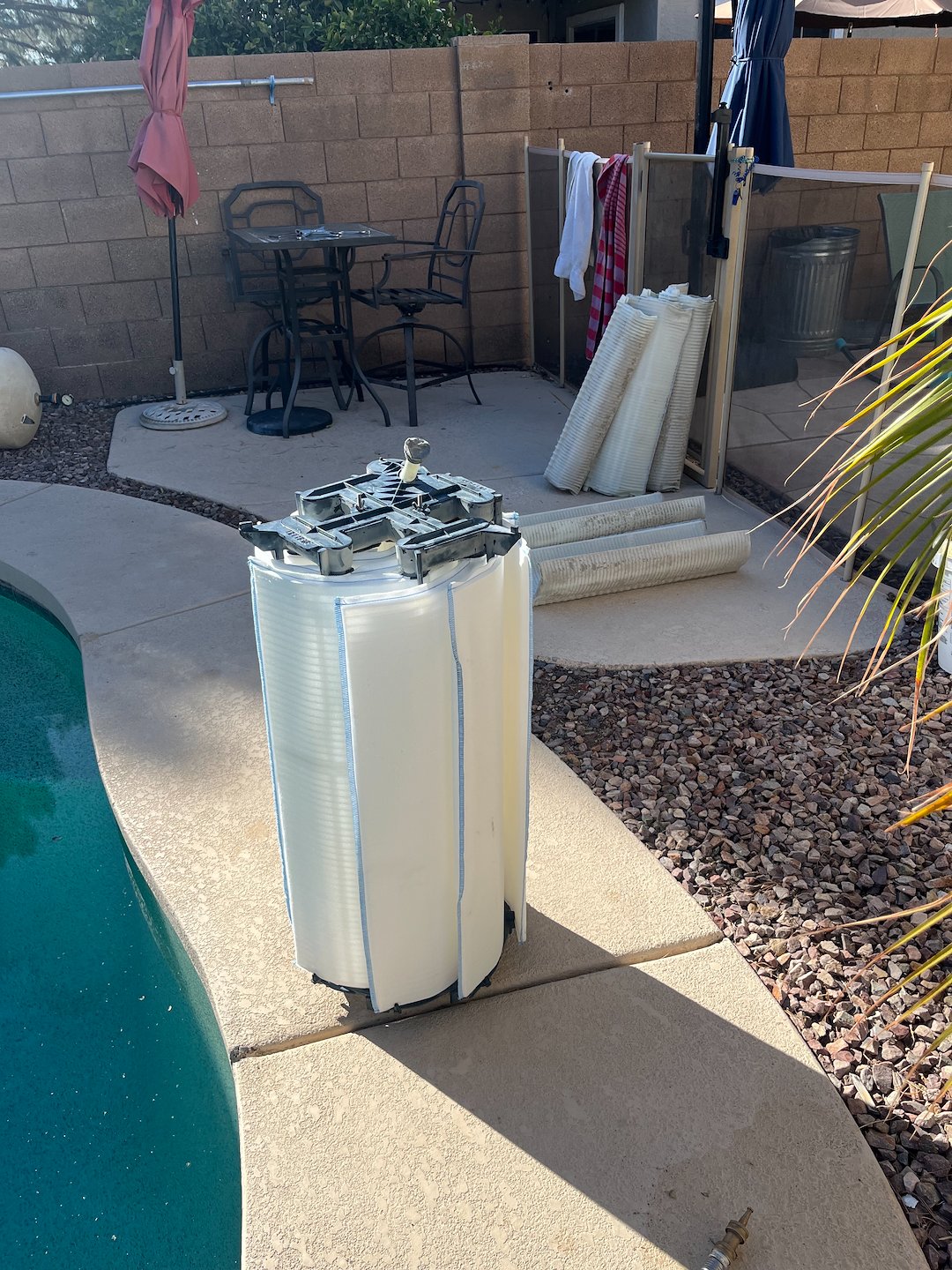 Pool repair in Chandler Arizona - Filter grids